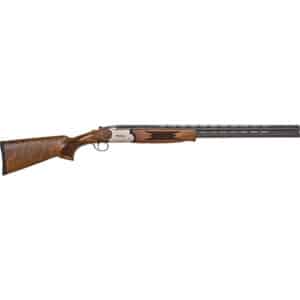 Mossberg Silver Reserve II 28ga 26in over-under shotgun with satin silver receiver and walnut stock