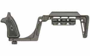Midwest Industries Bounty Hunter stock for Smith & Wesson N-Frame round butt, black hard coat anodized