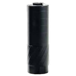 Canik VOID-556K 5.56 suppressor in black with welded baffle stack and Cerakote finish