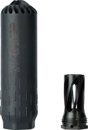 HUXWRX FLOW 556 TI KIT - SUPPRESSOR W/ FLASH HIDER BLK