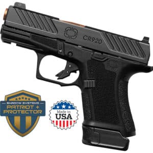 Shadow Systems CR920 Combat Slide 9MM 3.41 inch barrel black night sights bronze