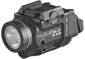 Streamlight TLR-8 HL-X G Sub USB weapon light with green laser, 1000 lumens, 1913 short