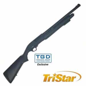 TriStar Arms Cobra Tactical 12 Gauge 18.5 inch black shotgun side view