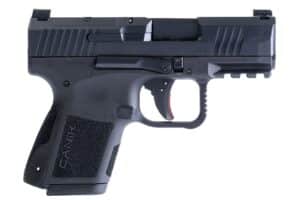 Canik Mete MC9 9mm micro-compact pistol black 3.18 inch barrel right-side view