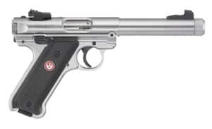Ruger Mark IV Target 22 LR 5.5 inch threaded bull barrel satin stainless pistol