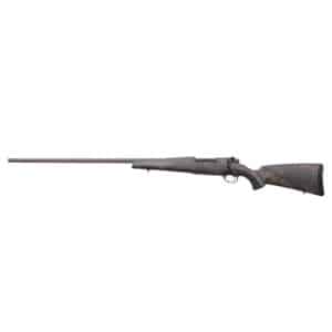 Weatherby Mark V Backcountry 2.0 left-hand bolt rifle with Peak 44 Blacktooth carbon fiber stock