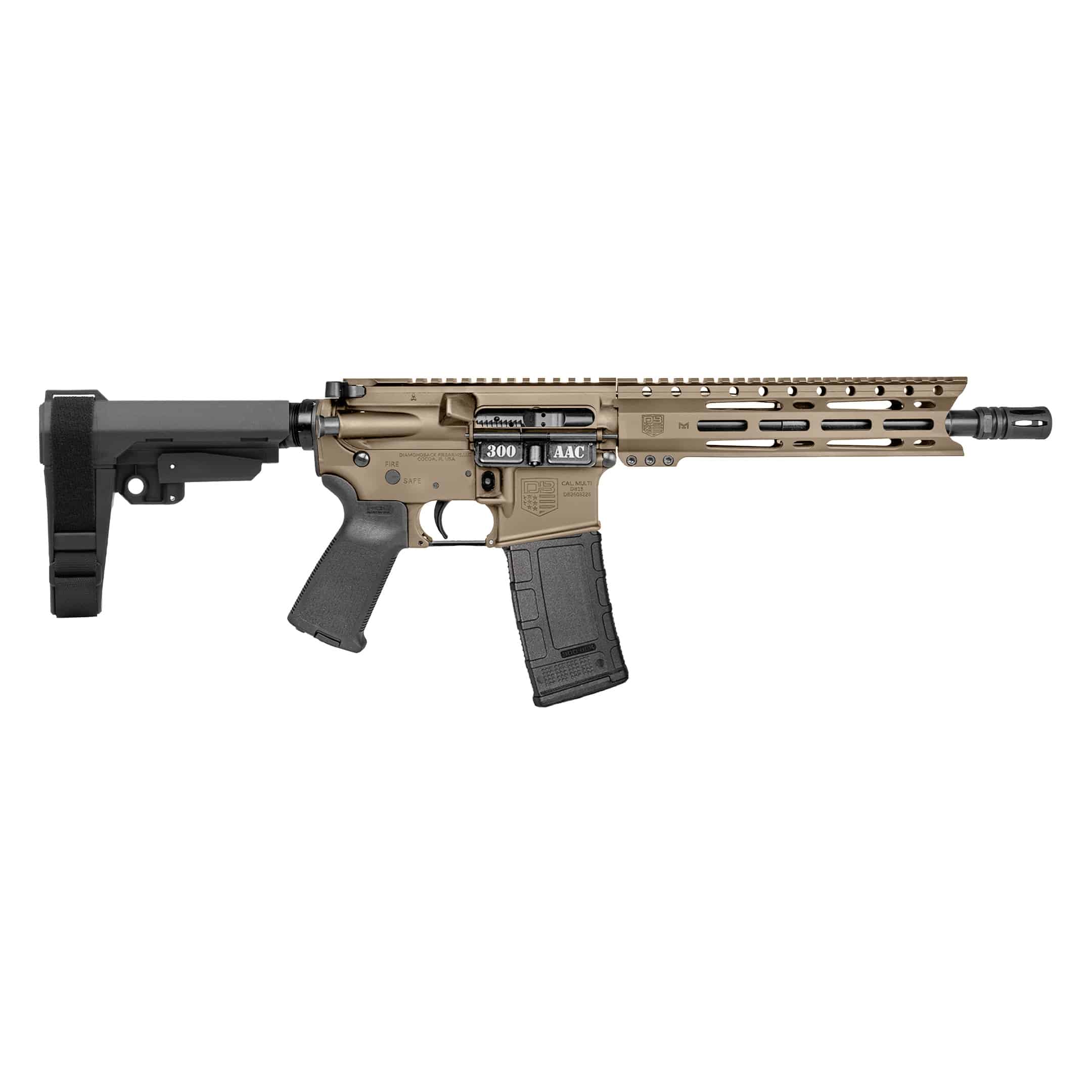 Diamondback DB15 .300 BLK 10" SBA3 Brace | 30rd | DB1916B061