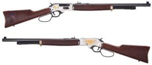 Henry Spirit of the Corps H010BGMC .45-70 22" octagon blued barrel engraved nickel receiver walnut stock