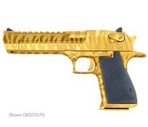 Magnum Research Desert Eagle MK XIX .44 Magnum 6 inch Titanium Gold Tiger Stripes