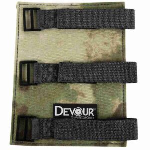 Banish Devour suppressor cover 5014 in Army Camo, silica-coated carbon fiber felt