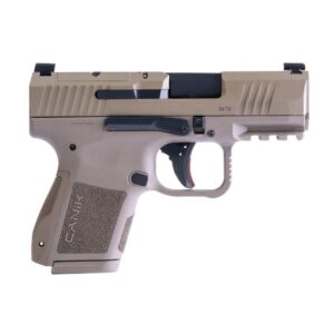 Canik Mete MC9 9mm FDE 3.18in optics-ready pistol with two magazines