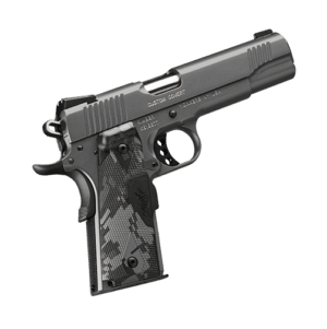 Kimber Custom Covert .45 ACP 5-inch charcoal gray pistol with Crimson Trace Lasergrips