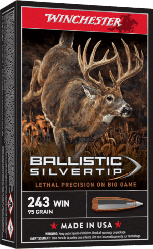 WINCHESTER BALLISTIC SILVERTIP 243WIN 95GR 20RD BX 200RD CASE