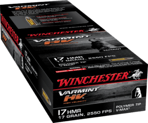 WINCHESTER VARMINT HV 17HMR 17GR V-MAX 50RD BX 1000RD CASE