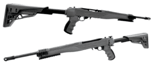 Ruger 10/22 22LR with ATI StrikeForce gray sidefolding stock and 18.5-inch barrel