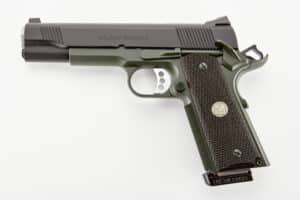 Wilson Combat WCQBTACA CQB .45 ACP pistol 5" barrel black slide OG green frame
