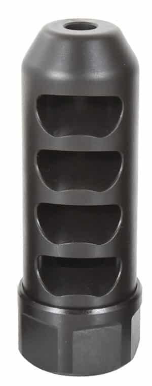 American Precision Arms G2F5838N Gen 2 Fat Bastard Self Timing Brake Black Nitride Stainless Steel with 5/8"-24 tpi Threads, 3.30" OAL & 1.115" Diameter for 338 Cal Rifle