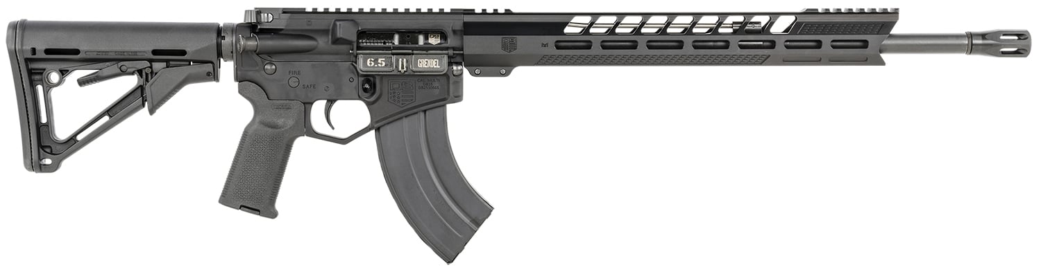Diamondback DB1732N001 DB15 6.5 Grendel 18" 5+1,28+1 Black Adjustable Magpul CTR Stock Black Magpul MOE K2 Grip with Black Gold Lower 15" M-Lok