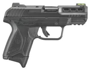 Ruger 3855 Security-380  380 ACP 10+1 3.42" Black Oxide Barrel, Black Serrated Steel Slide, Black Polymer Frame w/Accessory Rail, Black Polymer Grips