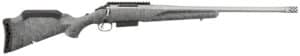 Ruger 46905 American II  Full Size 450 Bushmaster 3+1 20" Gun Metal Gray Cerakote Threaded Barrel & Alloy Steel Receiver w/Picatinny Rail, Gray Splatter Adj LOP Synthetic Stock