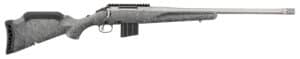 Ruger 46907 American II  Full Size 400 Legend 5+1 20" Cobalt Cerakote Spiral Fluted Threaded Barrel & Alloy Steel Receiver w/Picatinny Rail, Gray Splatter Adj LOP Synthetic Stock