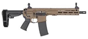 LWRC ICMKII 5.56 NATO 10.5-inch pistol with SBA3 brace in Flat Dark Earth