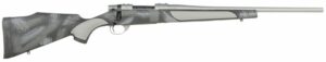 Weatherby VC38308NR2T Vanguard Shadow 308 Win 4+1 22" Carbon Gray Cerakote Threaded Barrel, Carbon Gray Cerakote Steel Drilled & Tapped Receiver, Black w/Gray & White Accents Monte Carlo Stock