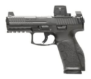 HK 81001355 VP9A1 X w/Optic Full Size Frame 9mm Luger 20+1 4.09" Black Barrel, Black Steel Serrated w/Optic Slide, Black Polymer Frame w/Picatinny Rail, Textured Grip, Vortex CCW