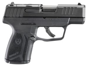 Ruger 3519 Max-9  Compact 9mm Luger 10+1 3.20" Black Nitride Alloy Steel Barrel & Optic Ready/Serrated Slide, Black Polymer Frame, Textured Grip, Shield RMSc/JPoint Footprint
