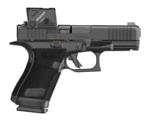Glock P61950B01DC8A3 G19 Gen6 w/Aimpoint 9mm Luger 10+1 4.02" Black GMB Barrel, Black Steel Serrated w/Optic Slide, Black Polymer Frame w/Accessory Rai,l Interchangeable Backstrap Grip, Aimpoint COA 3