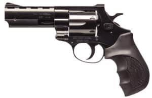 Weihrauch Guns EARB3574 Windicator  357 Mag 6rd 4" Blued Steel Barrel & Cylinder, Compact Blued Steel Frame w/Exposed Hammer, Ramp Front/Fixed Rear Sights, Finger Grooved Black Rubber Grip