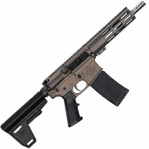 Great Lakes GL15223SSPB .223 Wylde 7.5-inch braced AR pistol, tungsten finish