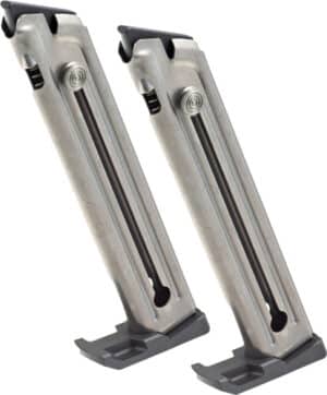 RUGER MAGAZINE 22/45 - 22LR 10RD NICKEL 2-PK