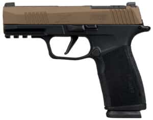 SIG P365 XMACRO 9MM 3.7 BRONZE/BLK OR 17RD