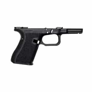 Combat Armory stripped handgun lower/frame for Gen 3 Glock 19/23/32 in black with embedded stainless rails