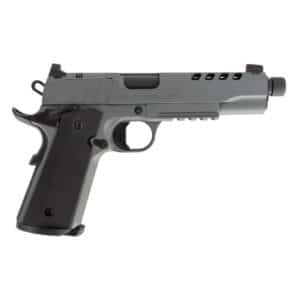 1911 Night Stalker SF 10 Handgun 10mm 8rd Magazine 5" Threaded Barrel Cerakote Grey with Black Grips