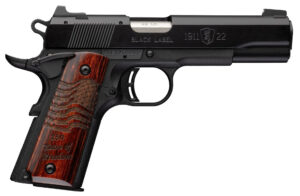 Browning 1911-22 Black Label Medallion .22 LR 4.25in pistol with engraved rosewood grips