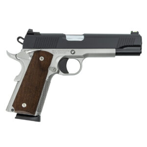 TISAS 1911 Duty Enhanced .45 ACP 5 inch two-tone stainless and QPQ Tennifer with walnut grips