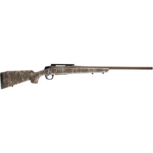 CVA Cascade XT .300 Win Mag bolt-action rifle with Mossy Oak Bottomland stock and midnight bronze fluted barrel