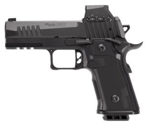 Sig Sauer 211CA9GT4RXSL P211 GT4 w/Optic Carry 9mm Luger 21+1 4.20" Black Barrel, Black Nitron Stainless Steel Serrated w/Optic Slide & Stainless Steel Frame w/Beavertail & Picatinny Rail, G10 Grip Pa