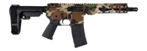 Shark Coast Tactical SCC07206M81-P Woodland Camo 5.56 NATO 10.5in AR pistol