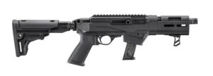 Ruger PC Carbine SBR 9mm with 6.5-inch threaded barrel and folding stock, black finish