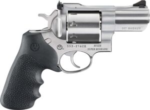 Ruger Super Redhawk stainless revolver 2.5 inch barrel Hogue grip 8-round