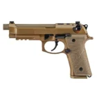 Beretta M9A4 G FDE 9mm pistol with 5.1 inch threaded barrel and FDE finish