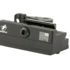 American Defense ARCA to Picatinny Tripod Adapter, black anodized, 6061 T6 aluminum