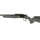 CVA Scout V3 .22 Creedmoor single-shot rifle with stealth gray synthetic stock and threaded barrel