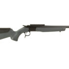 CVA Scout V3 .22 Creedmoor single-shot rifle with stealth gray synthetic stock and threaded barrel