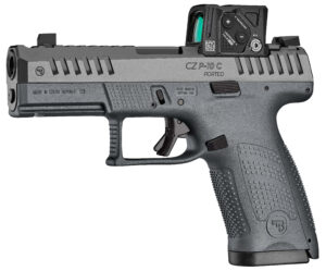 CZ P-10 C 9mm 4in ported compact pistol with Aimpoint COA red dot