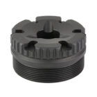 Dead Air Mojave front cap in black nitride finish, 9mm, 1/2x28 thread