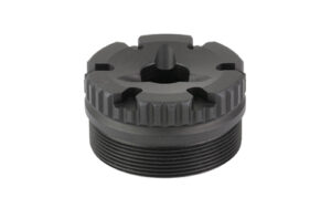 Dead Air Mojave front cap in black nitride finish, 9mm, 1/2x28 thread